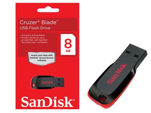 PEN DRIVE SANDISK CRUZER BLADE 8GB